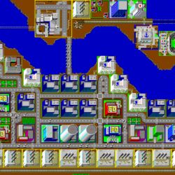 SimCity 1, srovnání Win3.11 a Win95 grafických setů