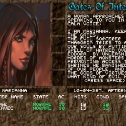 Gates Of Integrity, nové RPG pro MS-DOS