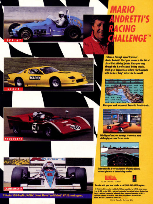 Hráli jste? Mario Andretti’s Racing Challenge