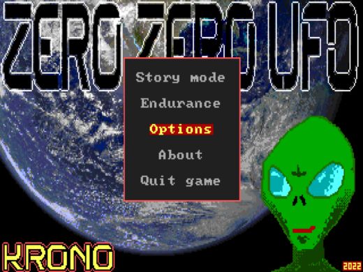 ZERO ZERO UFO, akční novinka pro DOS