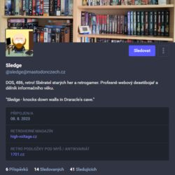 Sledujte mě na Mastodonu