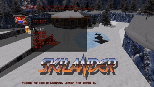 Skilander, simulátor lyžování postavený na enginu BUILD