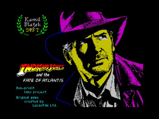 Indiana Jones and the Fate of Atlantis nyní i pro ZX Spectrum