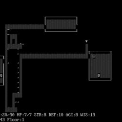 Press Deeper, 99 kB roguelike potěšení (novinka pro DOS)