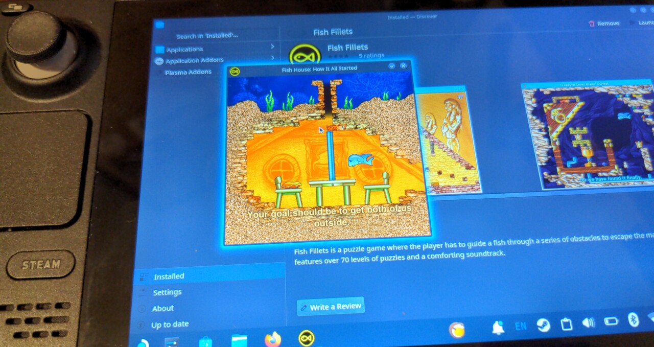 Hraní (nejen) starých her na Steam Decku