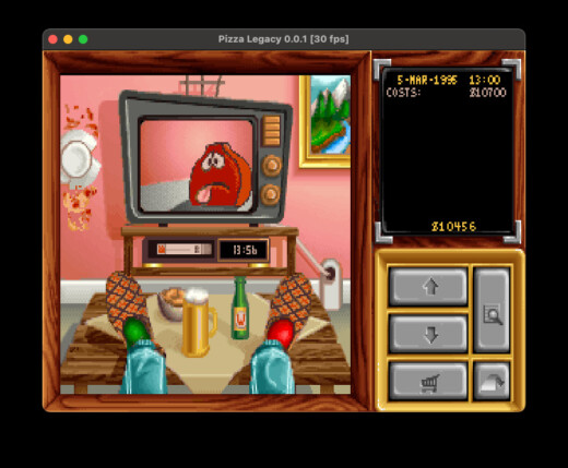 Pizza Legacy, open source reimplementace Pizza Tycoon
