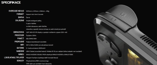 EVERCADE: NEXUS, nová handheld konzole