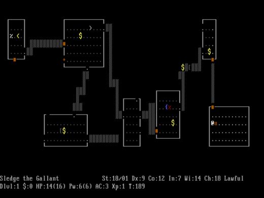 Vyšel NetHack 5.0.0 a stále si jej můžete zahrát pod DOSem