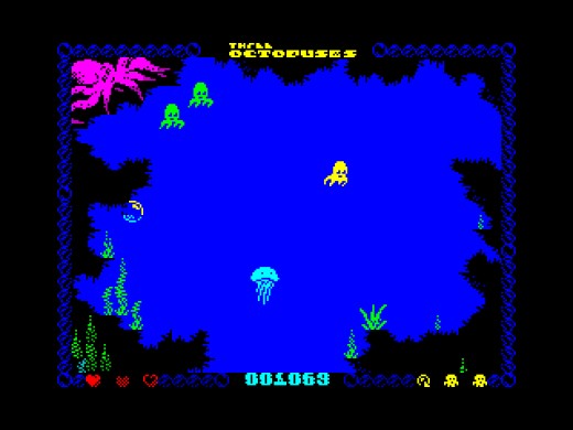 Three Octopuses, mořské plody v akci (ZX Spectrum)