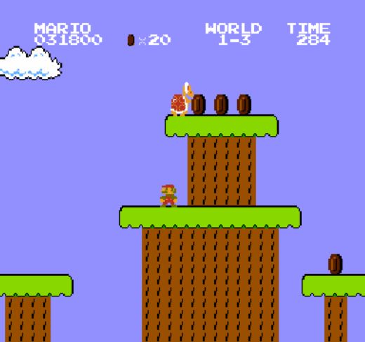 Super Mario Bros. – skákačka s nejslavnějším instalatérem