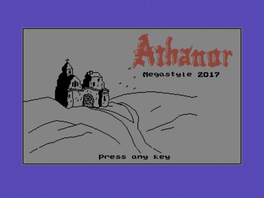 Athanor The Awakening, textovka s grafikou pro Commodore C16, C116, Plus/4