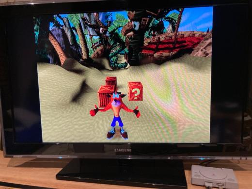 Crash Bandicoot na PS Classic. 