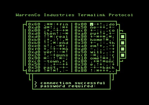 Fallout Hacker, logická hříčka pro Commodore 64