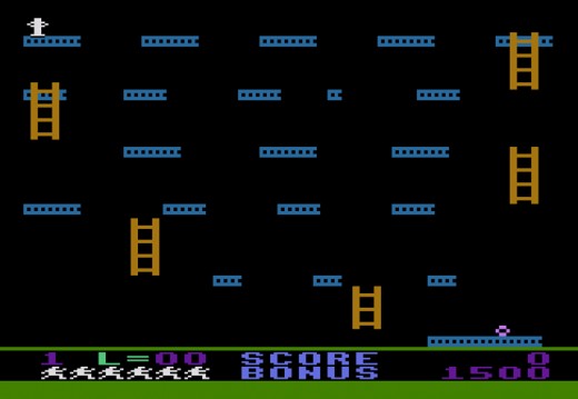 Jumpman pro osmibitové počítače Atari rozpitván a rozšířen