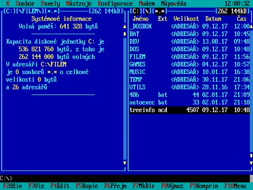 Obrazem: 24 správců souborů pro DOS