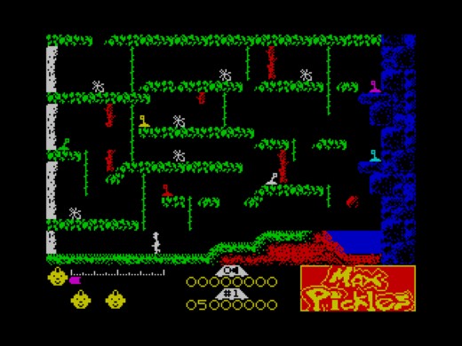Max Pickles I: The Haunted Castle, logická skákačka pro ZX Spectrum