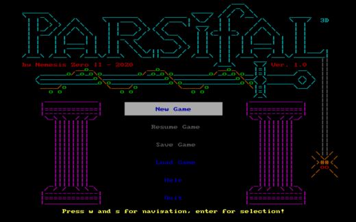 Parsifal 3D – ASCII artové jakože retro