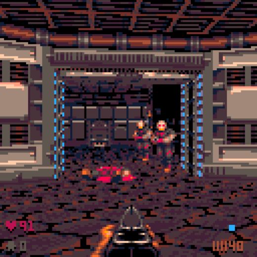 POOM, demake Dooma pro Pico-8