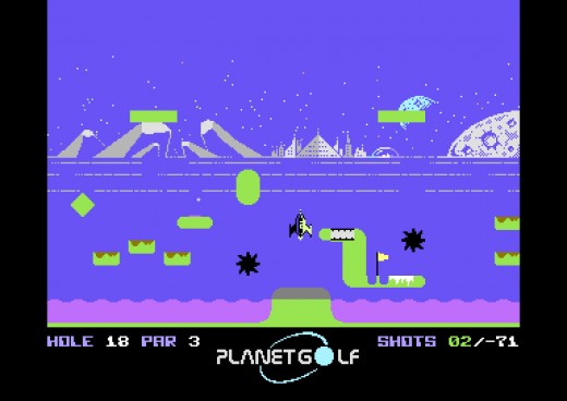 Planet Golf, nejnudnější sport na světě trochu jinak (C64)