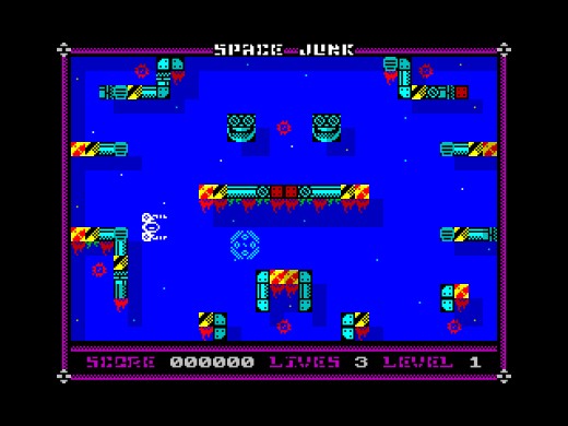 Space Junk, hádanko-střílečka pro ZX Spectrum