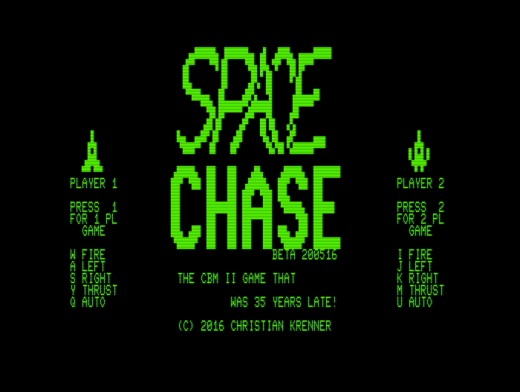 Space Chase, střílečka pro Commodore CBM-II