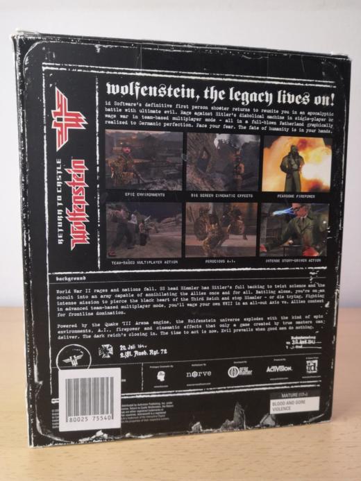 Soutěž o krabici Return to Castle Wolfenstein