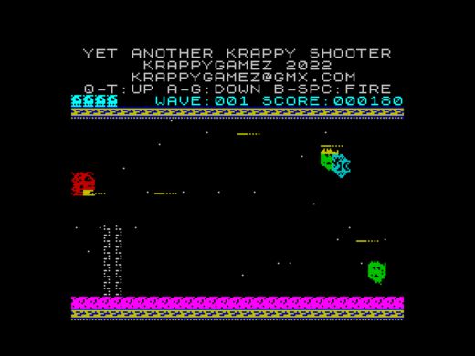 Yet Another Krappy Shooter, novinka pro ZX Spectrum
