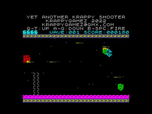 Yet Another Krappy Shooter, novinka pro ZX Spectrum